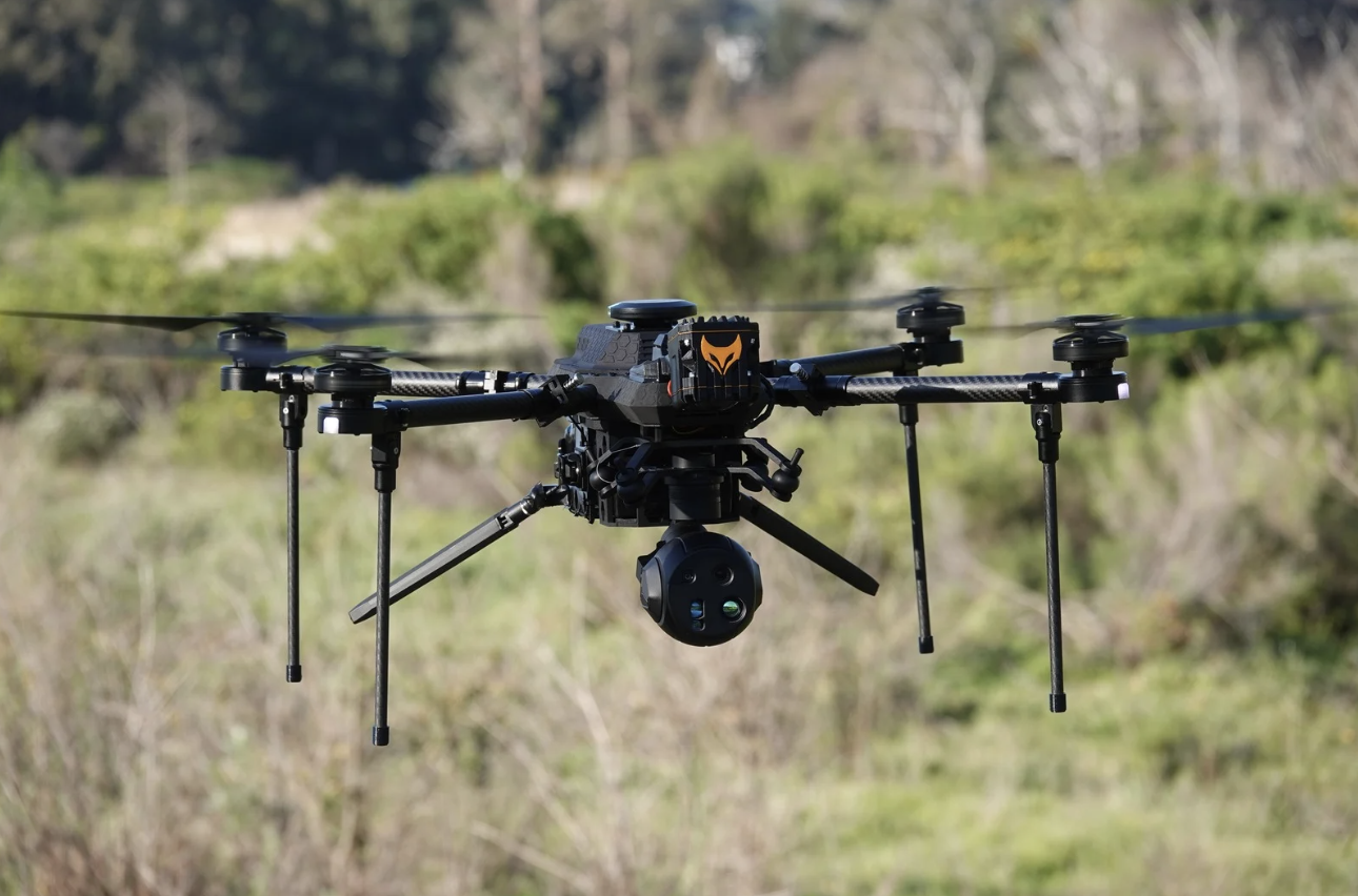 RECCE in SAR configuration, thermal payload fitted. TCAT RECCE ISR UAV — Search & rescue configuration: RECCE in SAR configuration, thermal payload fitted.